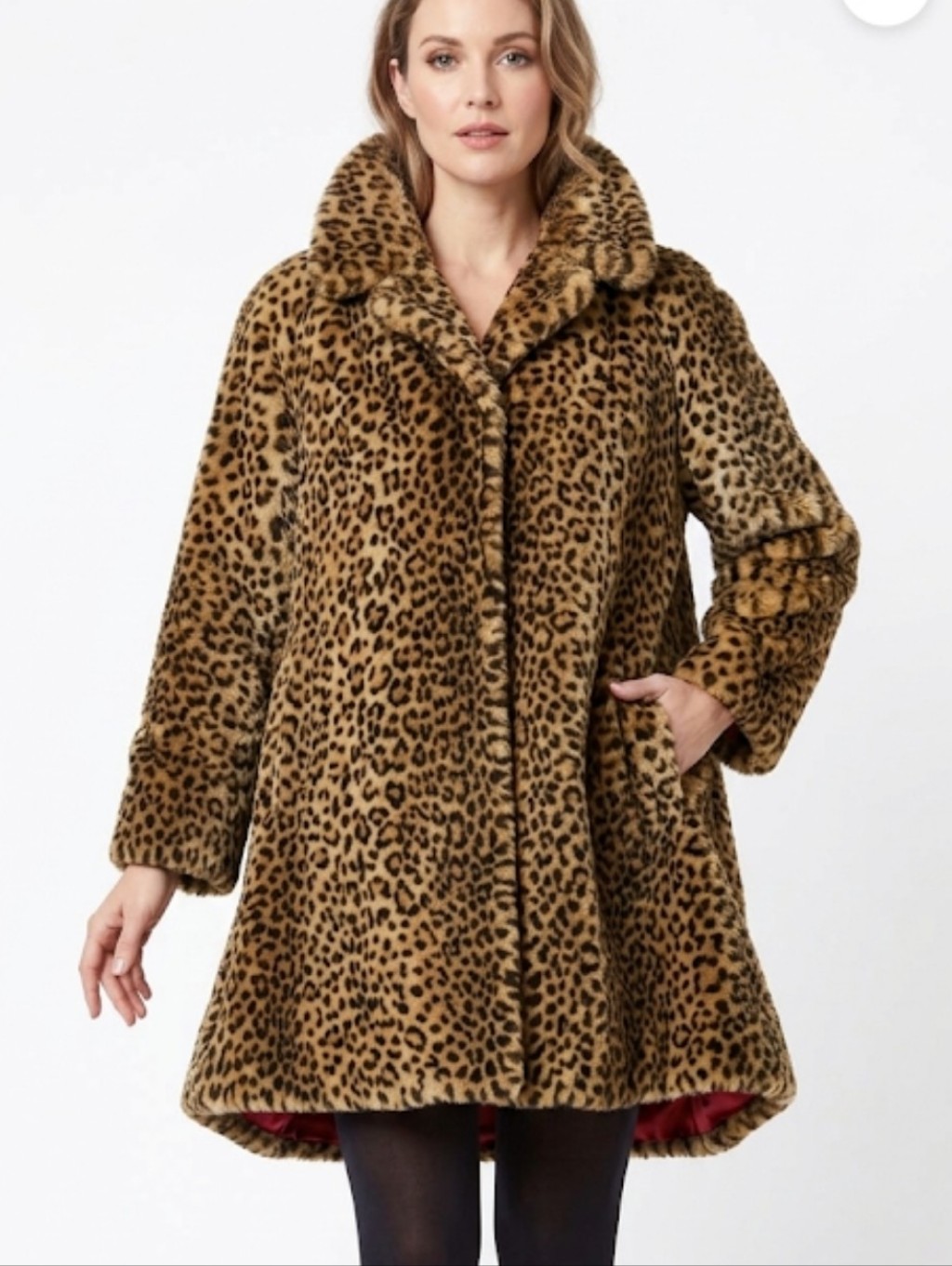 Donnybrook Vintage 80s Faux Fur Coat S